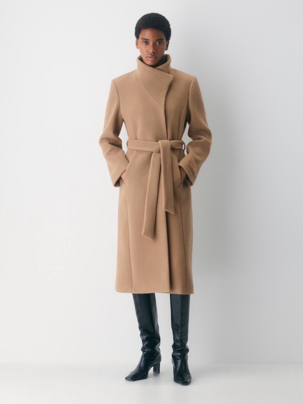 Aritzia The Connor Long Coat - Soft Wool Cashmere
